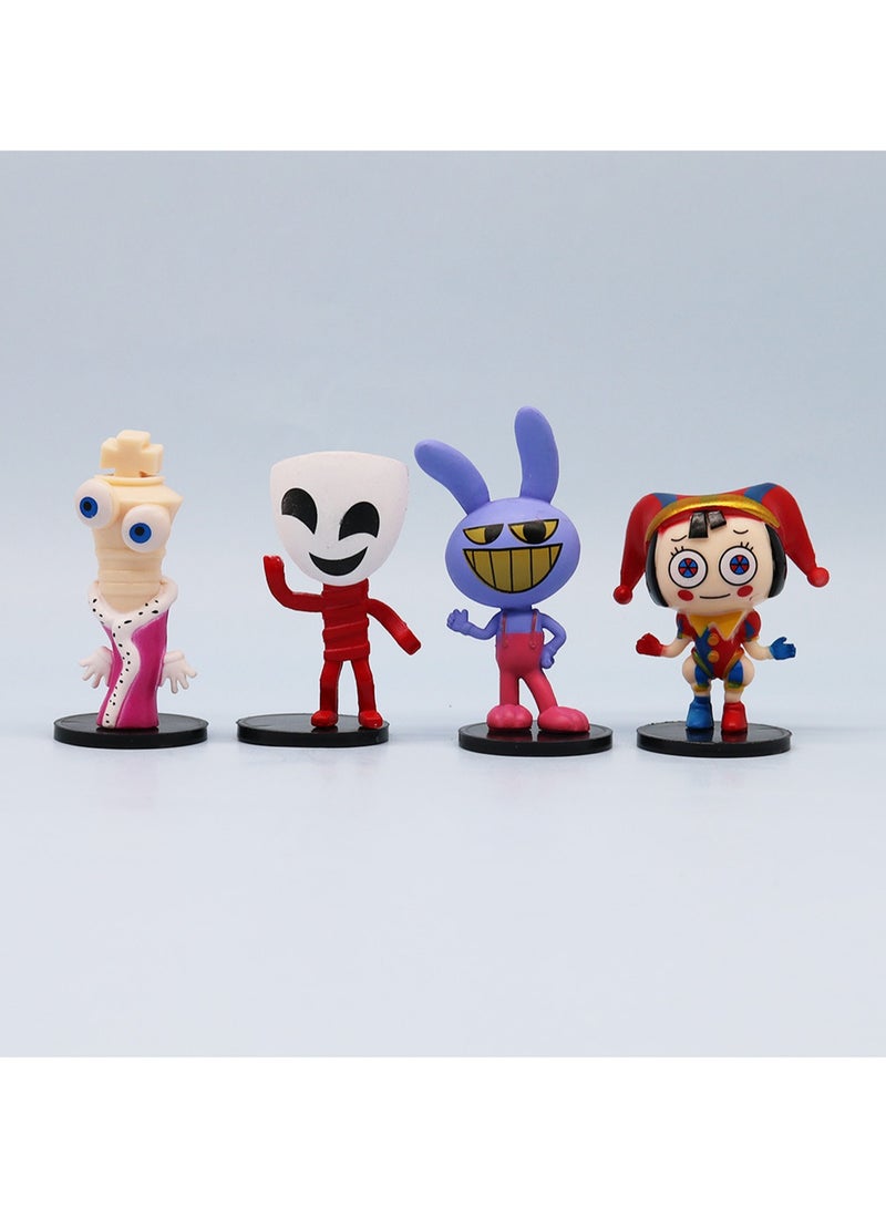 Eight-Piece Set Q version Of Numbers Circus Action Figure Model Ornaments Suitable For Collection And Gift ,Bag Pack - Image 3