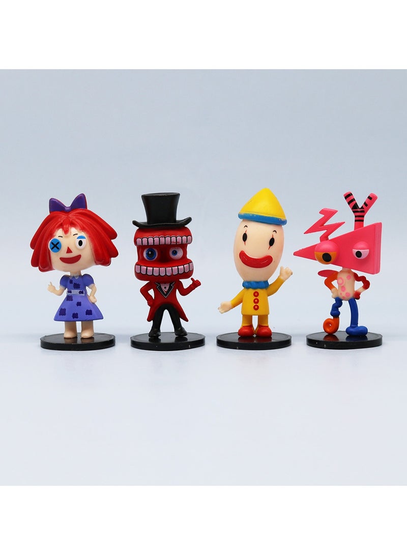 Eight-Piece Set Q version Of Numbers Circus Action Figure Model Ornaments Suitable For Collection And Gift ,Bag Pack - Image 2