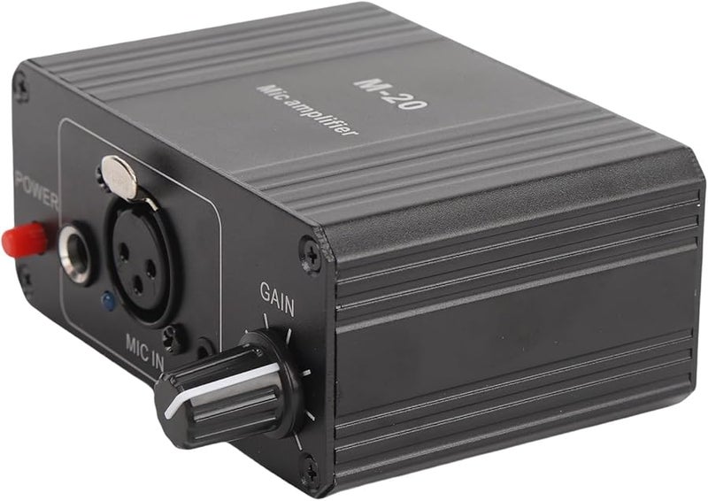 Aramox 48V Condenser Microphone Preamplifier XLR Output Aluminum Alloy For Live Streaming - Image 3