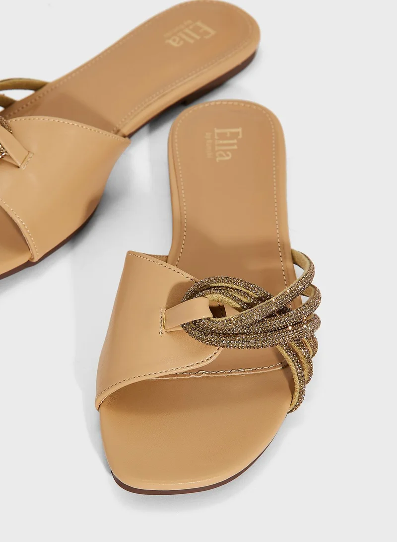 ELLA Jewelled  Flat Sandals