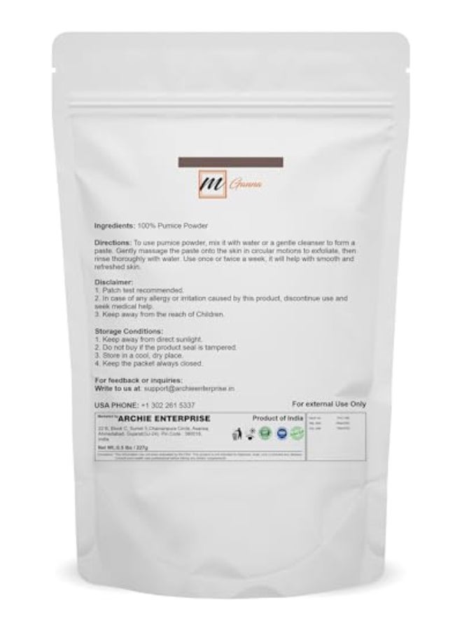 mGanna 100 Natural Pumice Powder 05 LBS for Facial Masks Skin Exfoliation Soap Making and other cosmetic formulations - Image 3