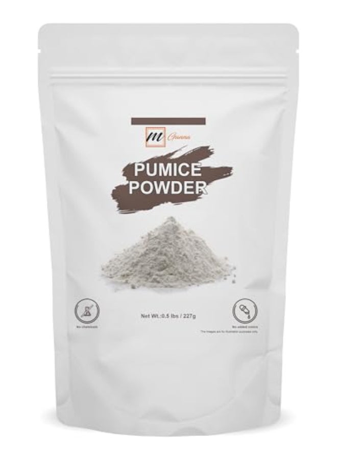 mGanna 100 Natural Pumice Powder 05 LBS for Facial Masks Skin Exfoliation Soap Making and other cosmetic formulations - Image 1