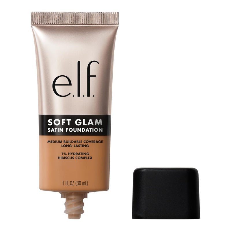 elf Soft Glam Foundation Medium Coverage LongLasting Buildable Foundation For A Smooth Satin Finish Vegan CrueltyFree 42 Tan Neutral