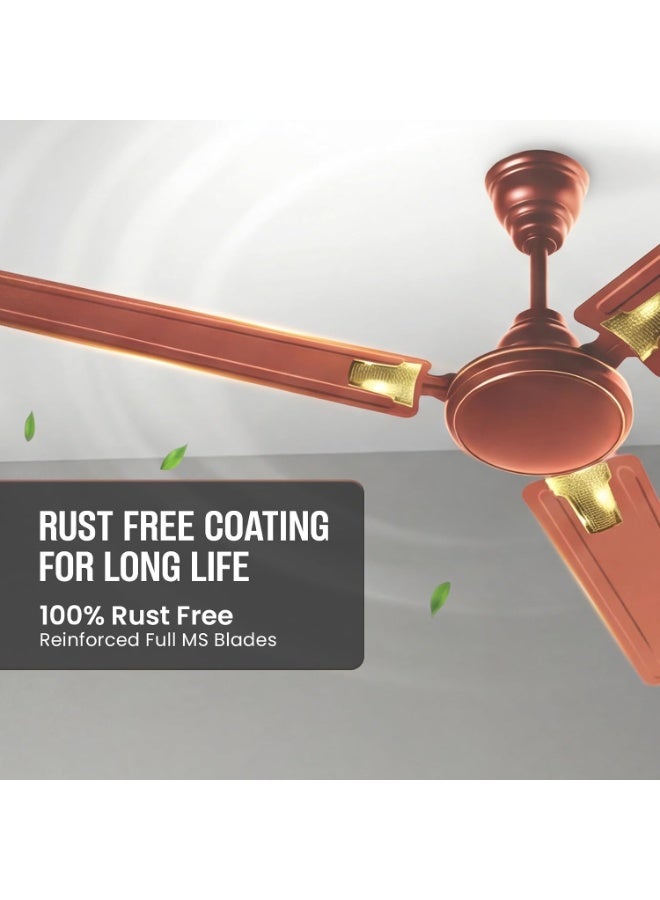 Rico Ceiling Fans For Home CF2307 1 Star BEE Ratings Energy Saving Japanese Technology 48 inch (1200mm) Ultra High Speed 2 Years Replacement Warranty Copper Winding Aluminum Blades - Image 4