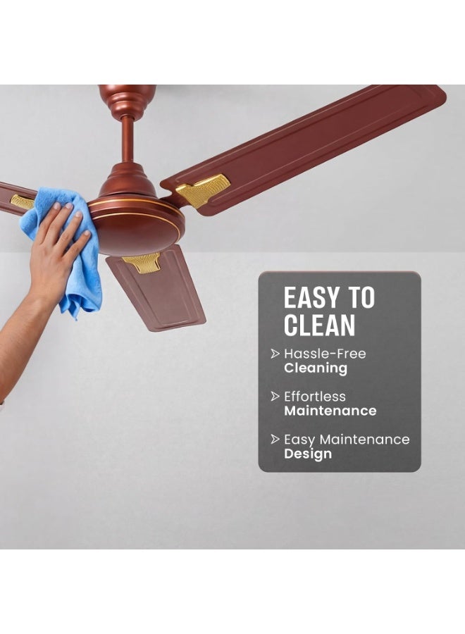 Rico Ceiling Fans For Home CF2307 1 Star BEE Ratings Energy Saving Japanese Technology 48 inch (1200mm) Ultra High Speed 2 Years Replacement Warranty Copper Winding Aluminum Blades - Image 2