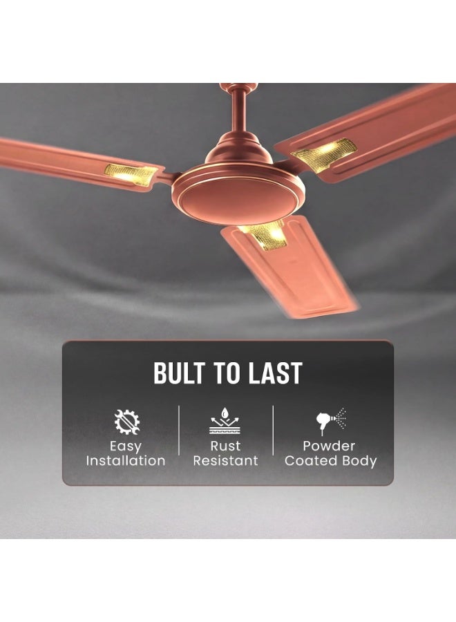 Rico Ceiling Fans For Home CF2307 1 Star BEE Ratings Energy Saving Japanese Technology 48 inch (1200mm) Ultra High Speed 2 Years Replacement Warranty Copper Winding Aluminum Blades - Image 3