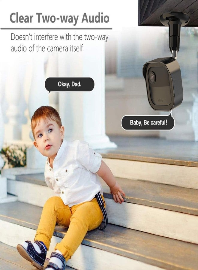 Pefecon All-New Blink Outdoor Camera Housing and Mounting Bracket, 3 Pack Protective Cover and 360 Degree Adjustable Mount with Blink Sync Module Outlet Mount for Blink Camera Security System (Black) - Image 3