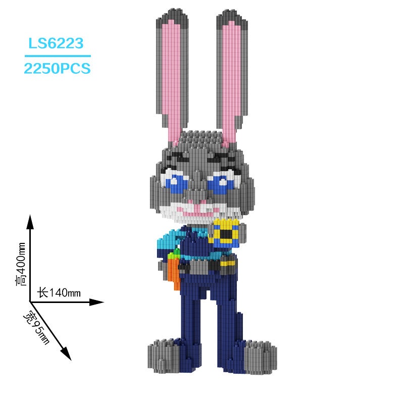 Cls Chaole Sen Super Large Pikachu Small Particle Nezha Children's Building Block Toy Boys and Girls Birthday Gift - Image 1
