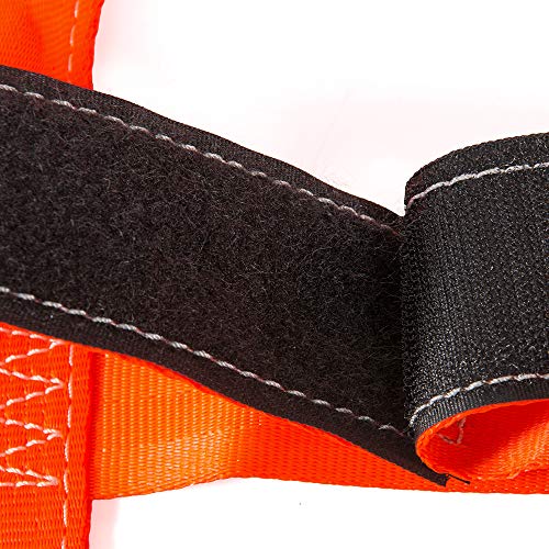 MOTO4U Universal Motorcycle Rear Wheel Tie down Strap in Orange - Image 4