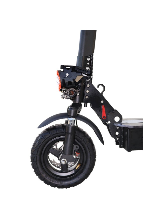 Chenxian CHENXIAN X2 Electric Scooter for Adults – 48V 13Ah Battery, 10" Tires, Dual Suspension, Foldable, Speedometer, Disc Brakes, LED & RGB Lights, 3-Speed Modes, Storage Bag – Urban Commuter Scooter  - Image 3