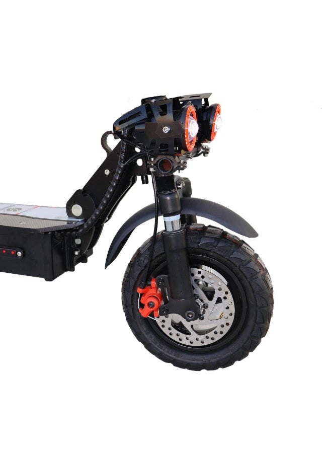 Chenxian CHENXIAN X2 Electric Scooter for Adults – 48V 13Ah Battery, 10" Tires, Dual Suspension, Foldable, Speedometer, Disc Brakes, LED & RGB Lights, 3-Speed Modes, Storage Bag – Urban Commuter Scooter  - Image 5