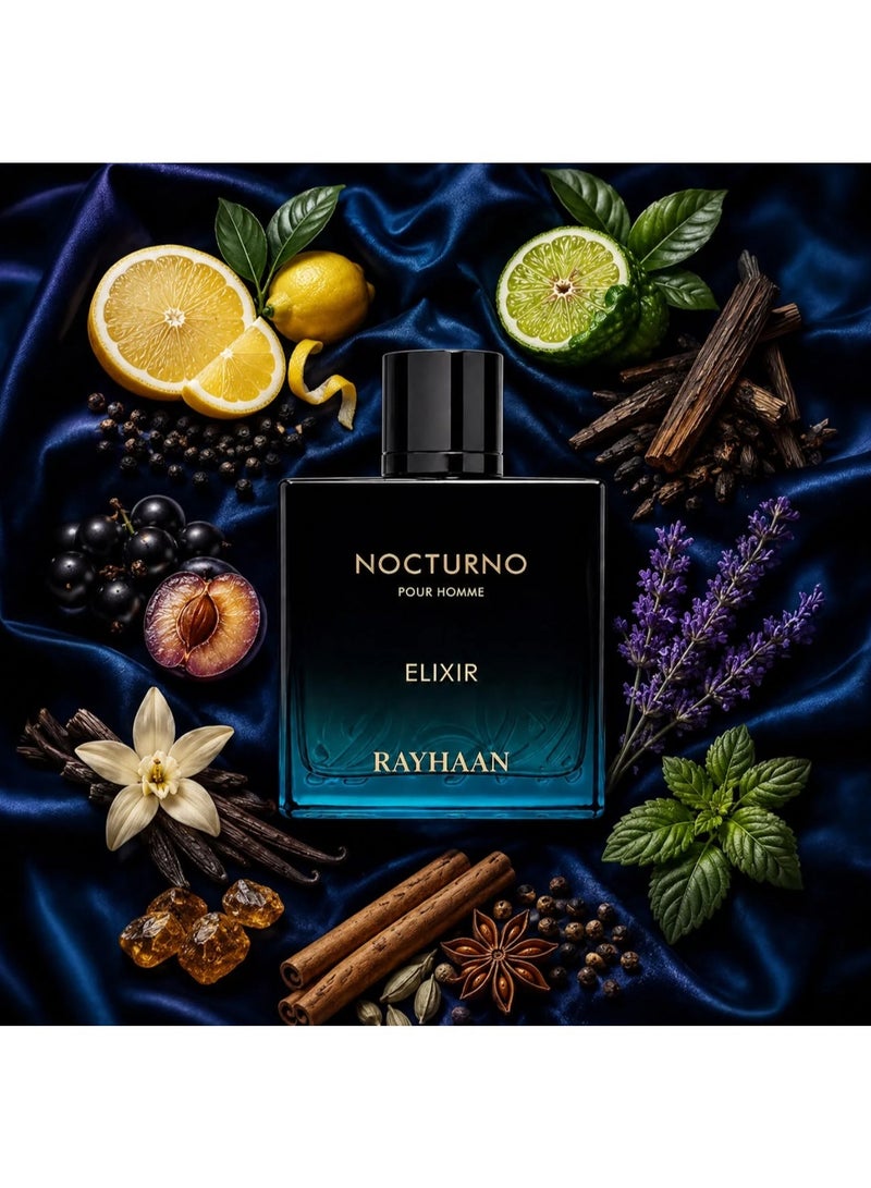 RAYHAAN Nocturno Elixir For Him Eau de Parfum 100 ML - Image 2