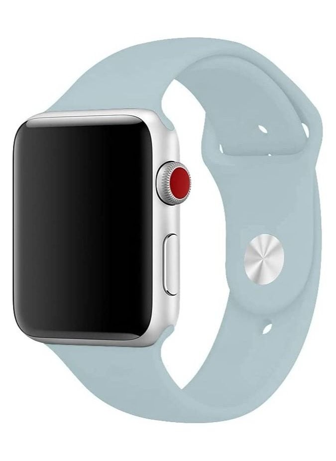 VITION - Sports Band for Apple Watch 44mm 44mm 42mm Soft Silicone Replacement Wrist Strap Compatible with iWatch Apple Watch Series 7/SE/6/5/4/3/2/1 Turquoise - Image 1