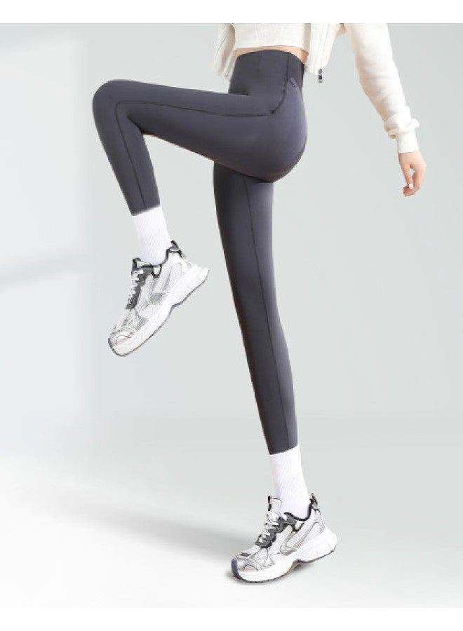 Baleno Solid Color High-waisted Super Stretchy Shark Pants - Spring/autumn New Arrival Tummy Control Lifting Women's Base Layer Extended Length Yoga Barbie Pants - Image 1