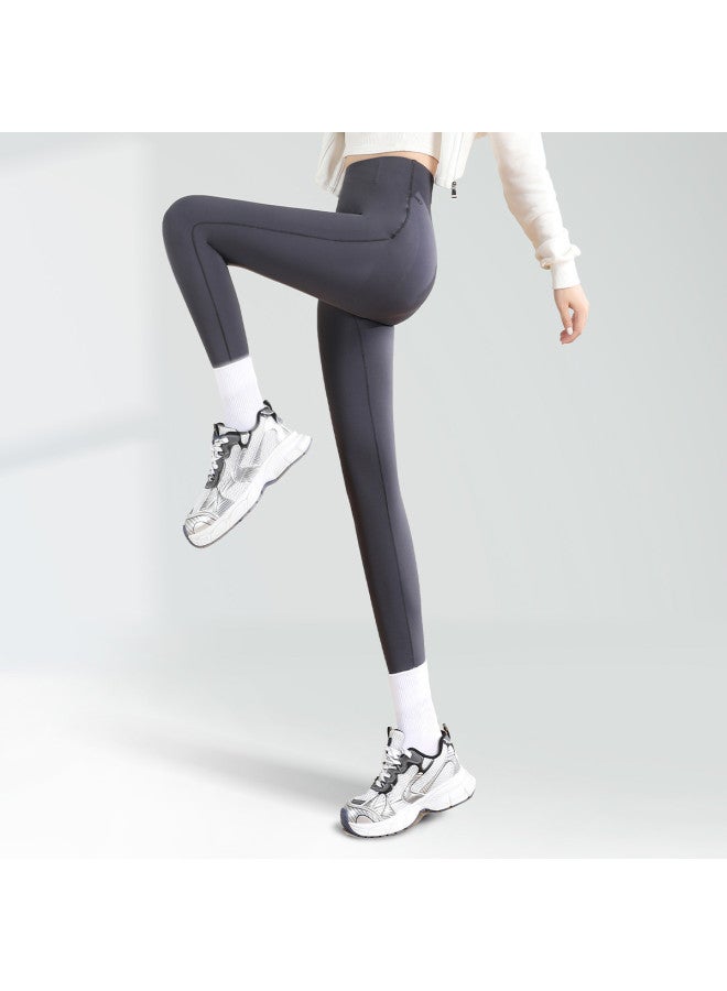 Baleno Solid Color High-waisted Super Stretchy Shark Pants - Spring/autumn New Arrival Tummy Control Lifting Women's Base Layer Extended Length Yoga Barbie Pants - Image 2