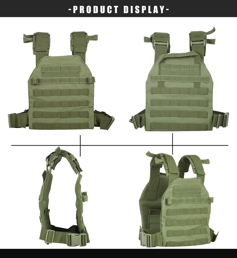 Miramrax Weighted Vest for Men and Women Weight Vests Adjustable Strength and Endurance Training Fitness Workouts Tactical Running Gym (Green) - Image 4