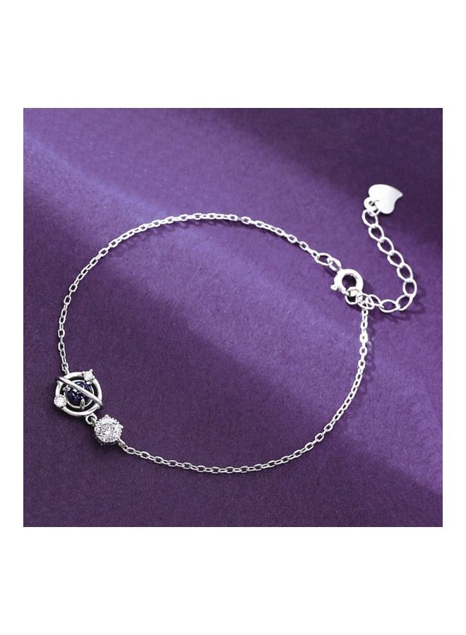 بيرفيي Rhodium Plated Cubic Ziron Stylish Bracelet - Image 4