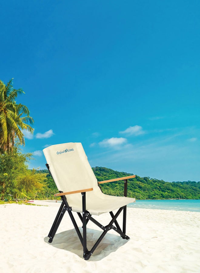 AL SANIDI AlOla foldable travel chair, Camping Chair, White, Size47*46*68.5Cm - Image 2