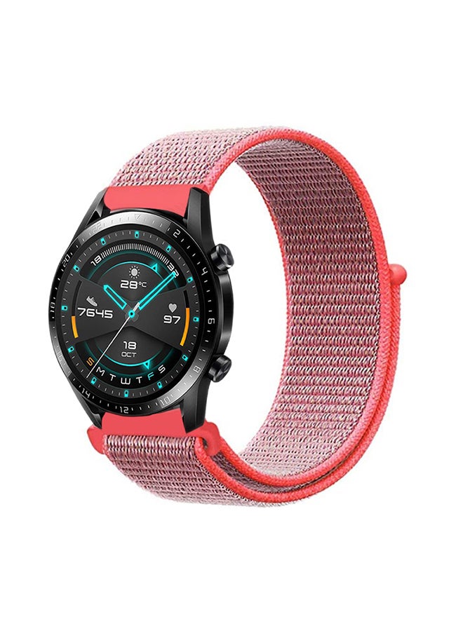Stylish Replacement Band For Huawei Watch GT/GT 2 46mm Hot Pink