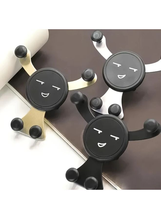 Black Rotating Car Air Vent Phone Holder Adjustable Grip Waterproof ABS GPS Smartphone Mount - Image 5