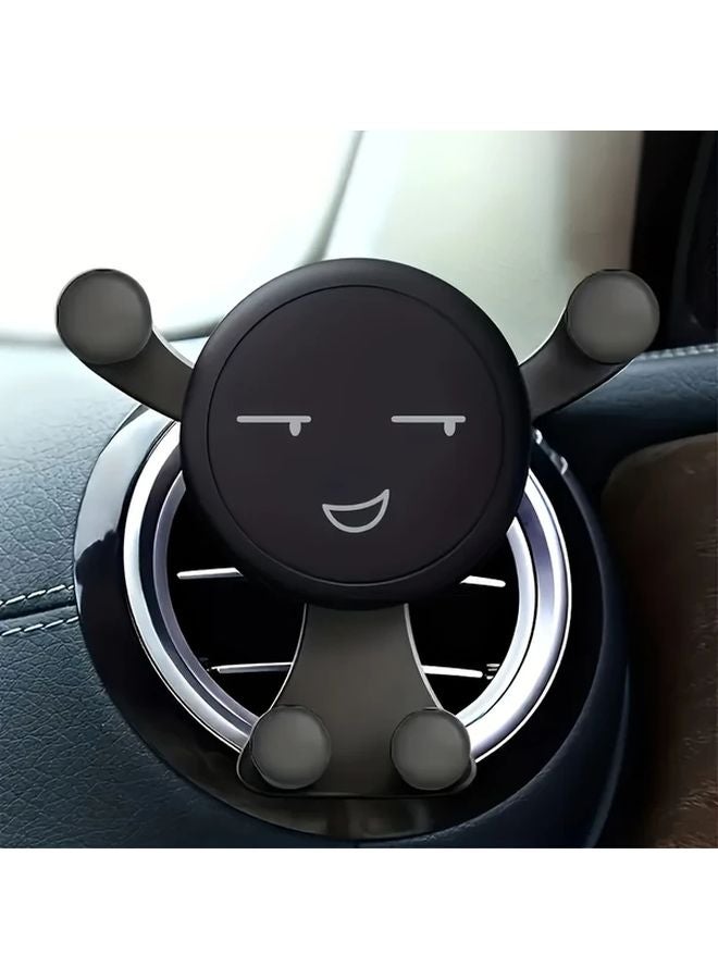 Black Rotating Car Air Vent Phone Holder Adjustable Grip Waterproof ABS GPS Smartphone Mount - Image 3