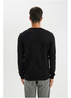 DeFacto Man Smart Casual Tricot Regular Fit Crew Neck Long Sleeve Pullover  - Image 5