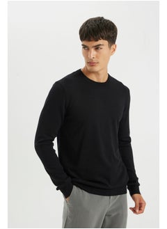 DeFacto Man Smart Casual Tricot Regular Fit Crew Neck Long Sleeve Pullover  - Image 4