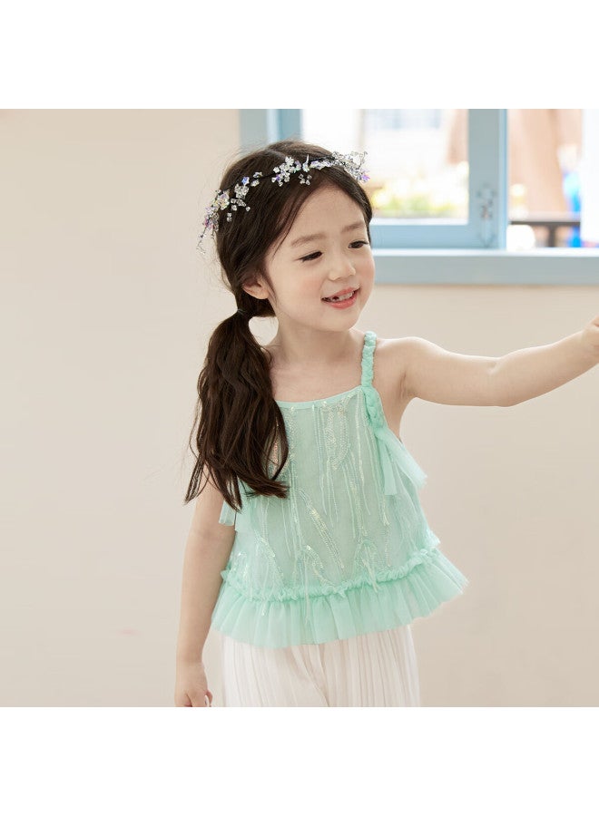 Luson Children's Performance Costume Set, Mermaid Princess Dress, Lightweight Summer Style For Girls, New Desig - Image 1