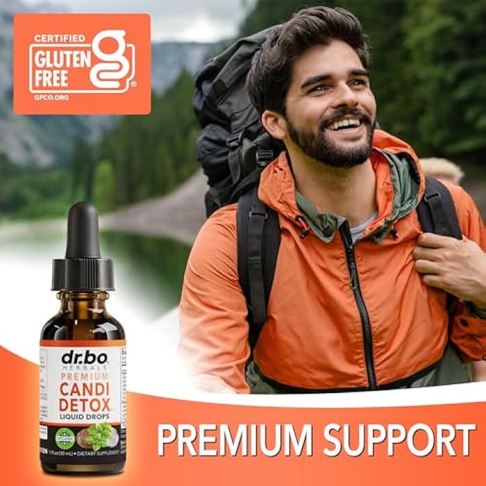 dr.bo Candida Cleanse Detox for Women & Men - Organic Oregano Oil Drops, Caprylic Acid Black Walnut Wormwood Candi Support Supplement Kit - Natural Oral Anti Overgrowth Gut Balance Flora Complex Supplements - Image 5