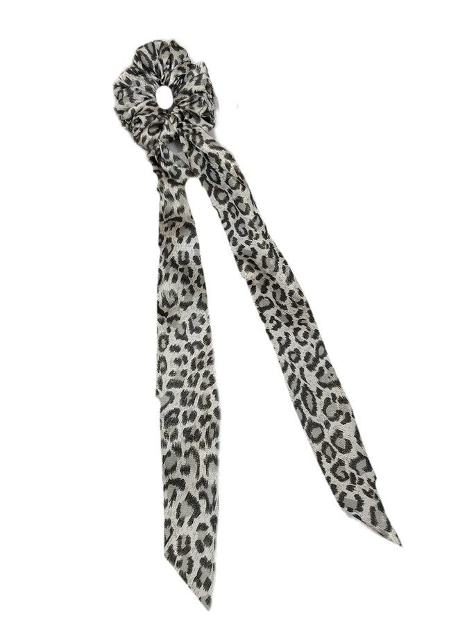 IBDA Jaguar Look Silk Scarf Hair Scrunchie,Hair Ties, Handmade, Hair Accessories. Rubber Band - Image 2