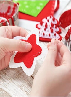 Generic Felt Fabric Sheets, 40pcs Craft Felt Fabric Sheets Felt Stiff Fabric Square, Non-Woven Felt Sheets for Kids, DIY Sewing Crafts, Patchwork  - Image 4