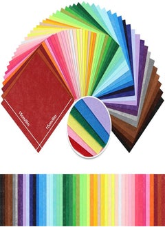 Generic Felt Fabric Sheets, 40pcs Craft Felt Fabric Sheets Felt Stiff Fabric Square, Non-Woven Felt Sheets for Kids, DIY Sewing Crafts, Patchwork  - Image 2