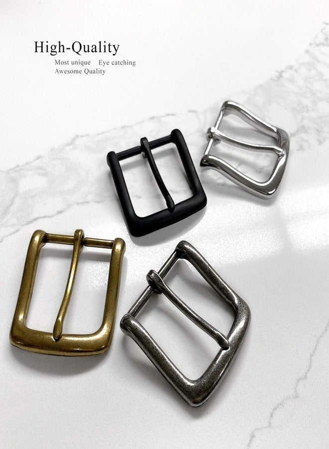 Belts.com Nickel Polished finish Standard Metal Buckle - Fits 1-1/2"(38mm) Wide Belt Straps - Image 2