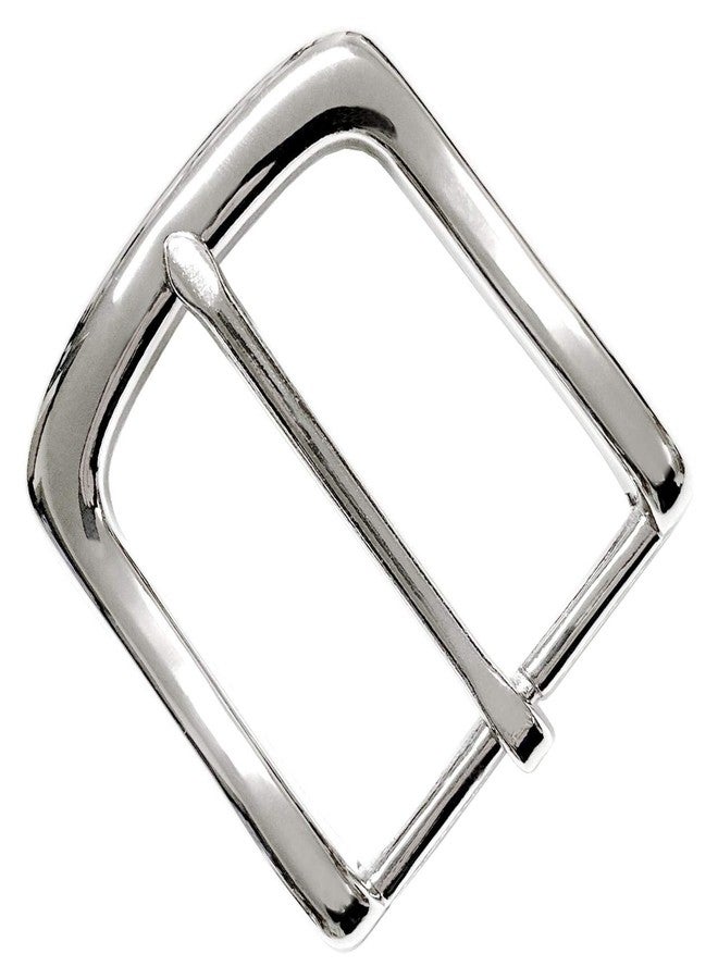 Belts.com Nickel Polished finish Standard Metal Buckle - Fits 1-1/2"(38mm) Wide Belt Straps - Image 1