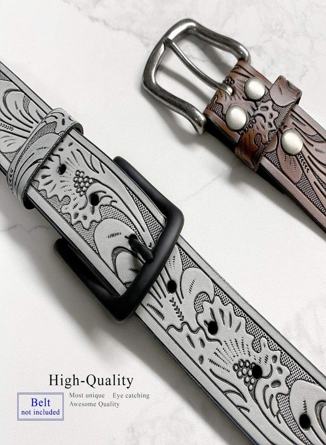 Belts.com Nickel Polished finish Standard Metal Buckle - Fits 1-1/2"(38mm) Wide Belt Straps - Image 4