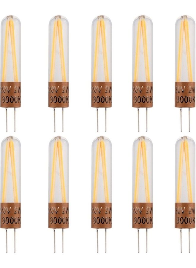 NIBEMINENT 10 Piece LED Light Bulb Warm White 15 x 6centimeter - Image 1