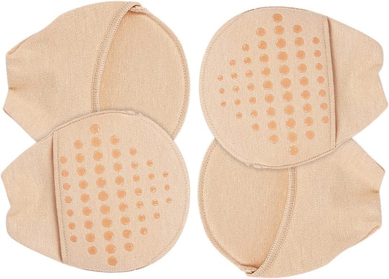 cheekyglo 4 Pairs Toeless Boots Cushion Relief Slings Front Sleeve Arthritis Pad Anti- Foot of Heels Filler Lady Adjustable for Invisible Big Blister Liner Non Flats Sandals Gel Slip - Image 2