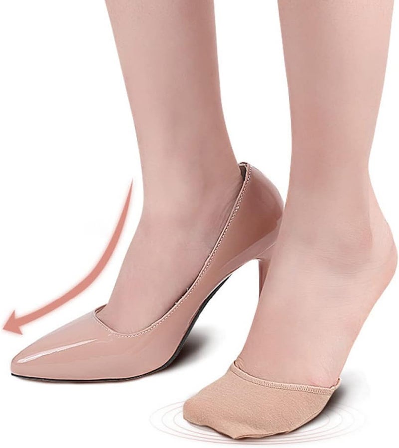 cheekyglo 4 Pairs Toeless Boots Cushion Relief Slings Front Sleeve Arthritis Pad Anti- Foot of Heels Filler Lady Adjustable for Invisible Big Blister Liner Non Flats Sandals Gel Slip - Image 5