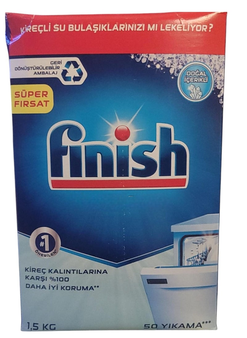 فنيش ملح غسالة الصحون من فنيش 1.5 كجم  - Image 1