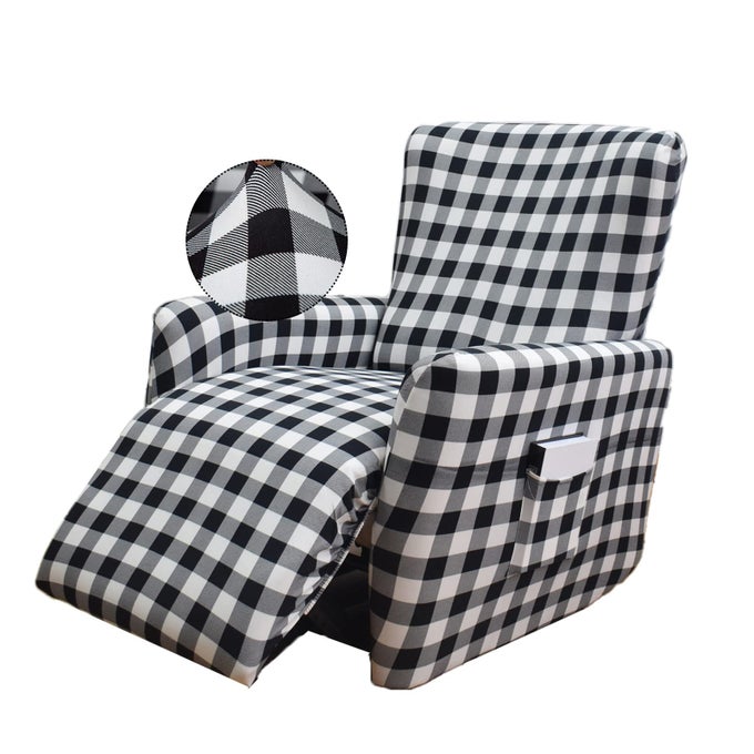 STRETCH RECLINER COVER 4 PIECES ELECTRIC POWER LIFT RECLINER CHAIR COVER RECLINING COUCH COVER ANTISLIP FITTED FURNITURE PROTECTOR WITH SIDE POCKET