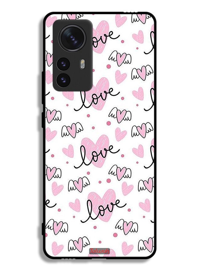 Tolwak Xiaomi 12S Pro Protective Case Cover Love And Heart Art Pattern - Image 2
