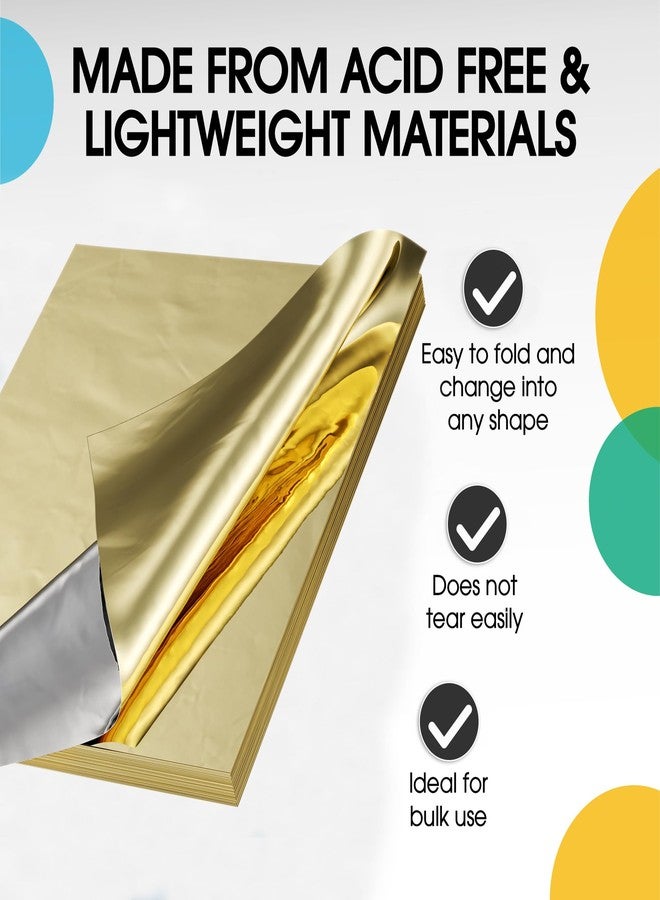 Crown Display Gold Wrapping Paper Christmas Wrapping Paper Gold Metallic Sheets | 100 Sheets 15" x 20" - For Christmas Gift Wrap, Arts & Crafts, Wedding, Birthday, Valentines Day or Mothers Day - Image 2