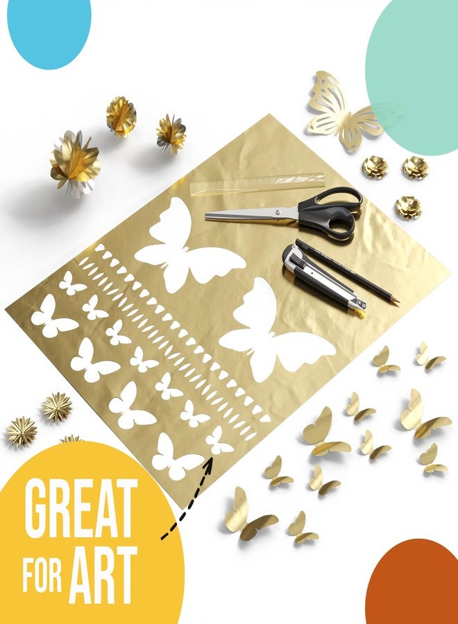 Crown Display Gold Wrapping Paper Christmas Wrapping Paper Gold Metallic Sheets | 100 Sheets 15" x 20" - For Christmas Gift Wrap, Arts & Crafts, Wedding, Birthday, Valentines Day or Mothers Day - Image 5