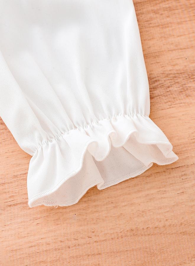 Take Two Girls Plaid Dress with Bow Detail - Image 5