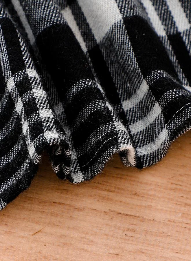 تايك تو Take Two Girls Plaid Dress with Bow Detail