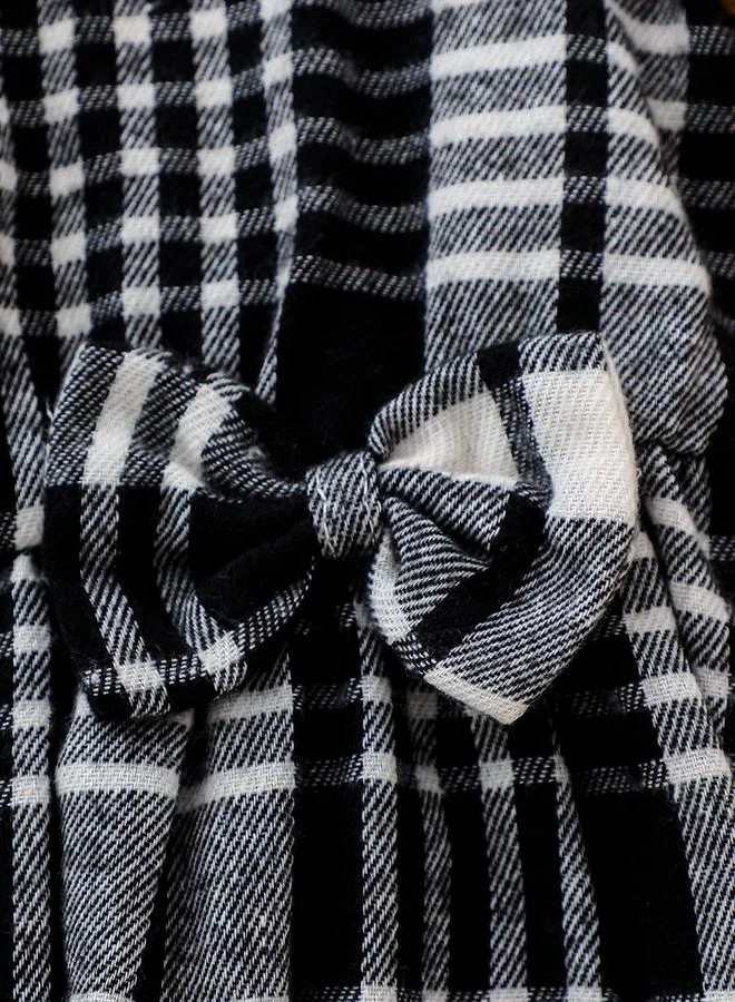 تايك تو Take Two Girls Plaid Dress with Bow Detail