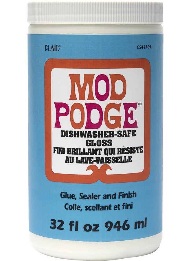 Mod Podge Dishwasher Safe, Gloss Finish, 32 Fl Oz, Clear  - Image 1