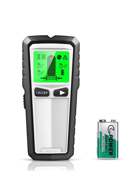 Stud Finder, Wall Scanner, 5 IN 1 Electronic Stud Sensor, with HD LCD Display, Beam Finder, for The Center and Edge of Wood, AC Wire, Metal and Studs Detection