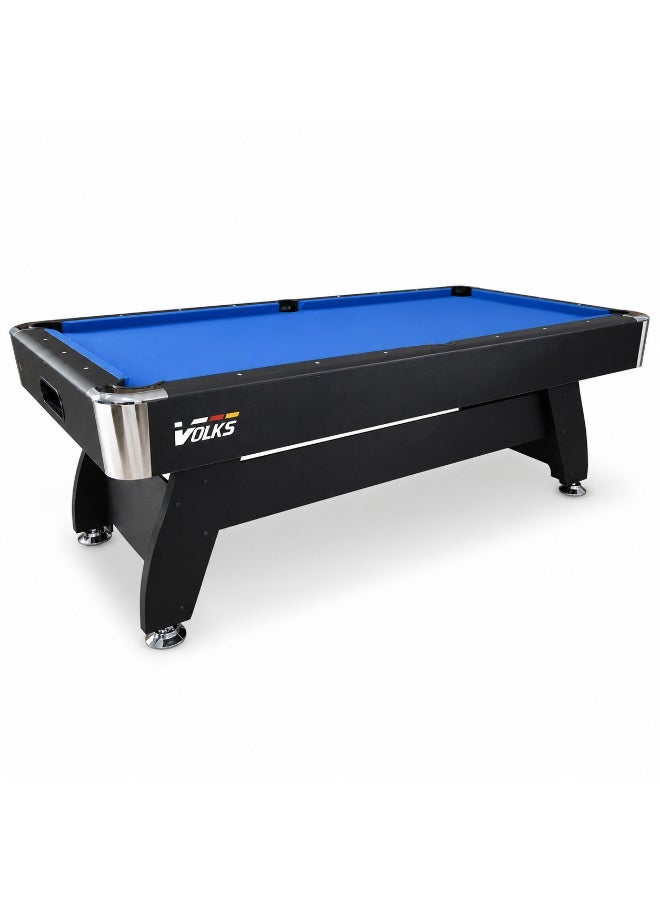 VOLKSGYM 7FT Billiard Table Blue PT-01-7FT | MDF Pool Table with PVC Lamination | Includes Balls, Cues & Accessories - Image 1
