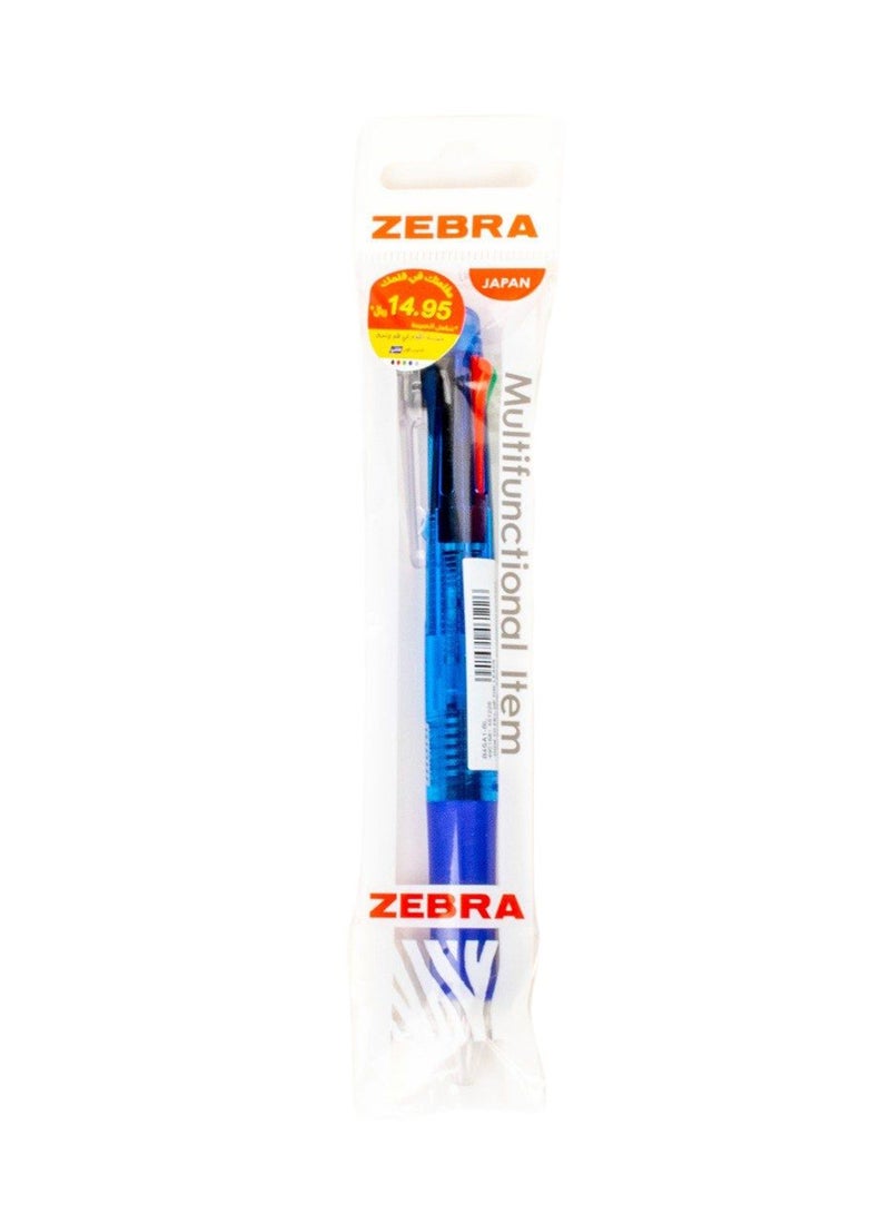 ZEBRA Clip-On Multi Pen 5in1, Gift Pens for Planner , Journaling , Drawing , Assorted Colors  - Image 1